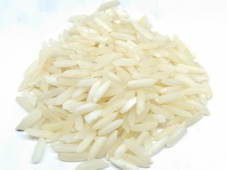 A picture of rice isolated on white background