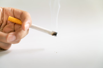 Burnt Cigarette in hand