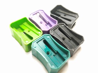 A picture of sharpners without blade on a white background