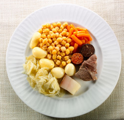 cocido madrileño.  Madrid stew