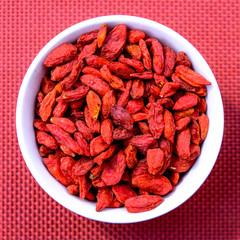 Healthy Bowl of Dried Goji Berries