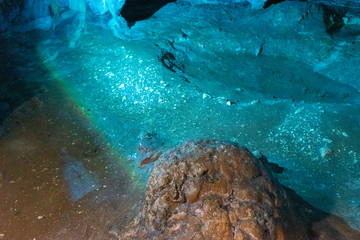 Inside Dambovicioara cave, Piatra Craiului  mountains, Piatra Craiului National ParkInside Dambovicioara cave, Piatra Craiului  mountains, Piatra Craiului National Park