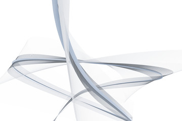 Obraz premium The transparent waving lines, element backgrounds, 3d rendering.