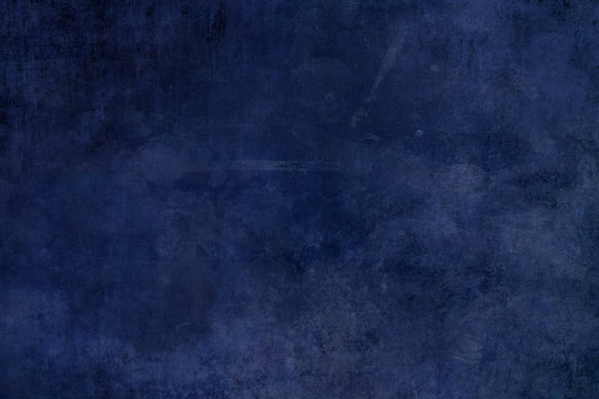 Dark blue grungy canvas background
