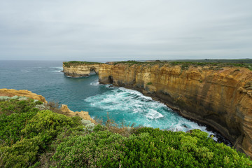 Die Kalkstein Küste im Port Campbell Nationalpark an der Great Ocean Road in Victoria Australien