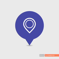 Pin Map vector icon. Map pointer. Map markers