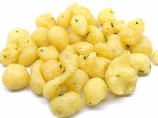 A picture of boondi raita isolated on white background