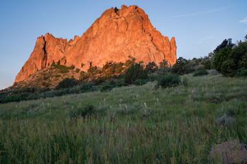 Sandstone rock formations in Colorado