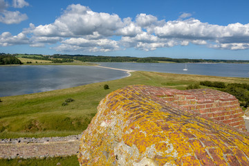 Kalo castle ruins at Mols Bjerge National Park on Djursland, Denmark