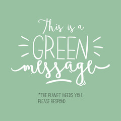 Zero waste life quote. Trendy hand drawn cute lettering in scandinavian simple style. Vector. Go green