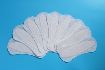 women's hygiene products, daily sanitary pads, space for text, cleanliness and freshness, women's health, gynecology