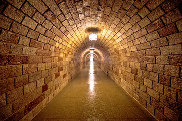 Eagle's Nest or Kehlsteinhaus mountain tunnel from Hitler era