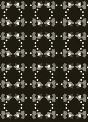 MOTIF ABSTRAIT MEDAILLON NOIR ET BLANC NUAGES GRIS PAPIER PEINT DECORATION DESIGN TEXTILE 