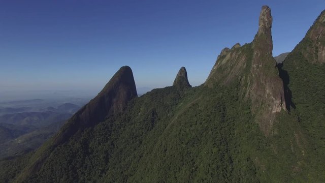 Exotic Mountains. Wonderful Mountains. Mountain of the Finger of God, city of Teresopolis, state of Rio de Janeiro, Brazil, South America. 