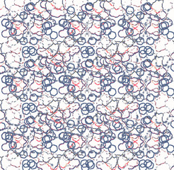 MOTIF ABSTRAIT ALGUES BLEU DECORATION TEXTILE PAPIER PEINT DESIGN  MOTIF 