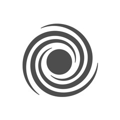 space black hole vector icon isolated on white background. flat icon for web, mobile and user interface design