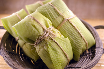 Pamonha and Curau stroller sale - typical green corn and cheese food - common Brazilian food at...