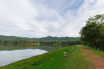 Fototapeta na wymiar Lanscape at Nature and ecotourism study center, Chet Kod-Pong Kon Sao, Thailand.