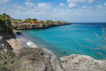   Westpunt Cliffs Views around the small Caribbean island of Curacao