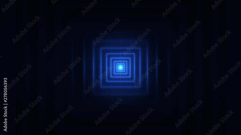 Poster Abstract Minimal Square Strokes Seamless Loop/ 4k animation of an abstract background with circle strokes signal seamless looping