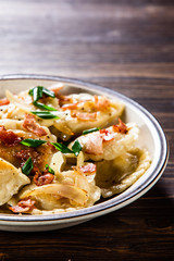 Dumplings - cheese noodles with bacon