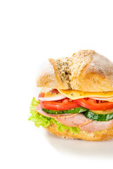 Tasty sandwich with vegetables