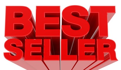 BEST SELLER word on white background 3d rendering
