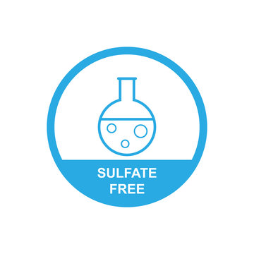 Sulfate free icon symbol simple design
