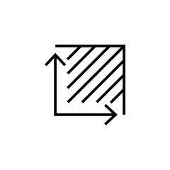 Area icon symbol simple design