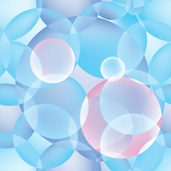 Transparent Party Balloon or Bubbles On White Background