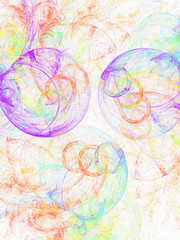 Obraz premium abstract chaotic fractal background 3D rendering illustration