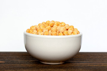 raw yellow peas in a bowl.
