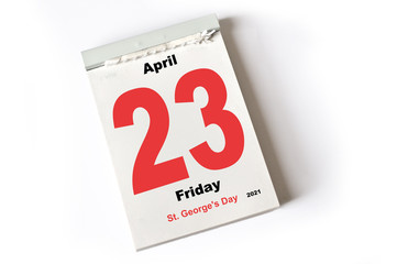 23. April 2021 St George's Day