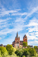 Obraz premium view to Limburg Cathedral with river Lahn