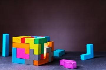 Concept of decision making process, creative, logical thinking.