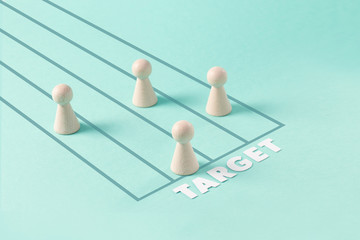 Obraz premium Challenge and Target