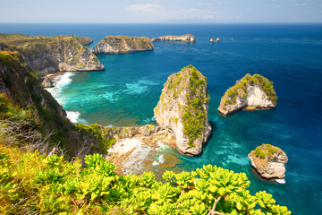 Nusa Batumategan and Nusa Batupadasan Island - Nusa Penida Island, Indonesia.