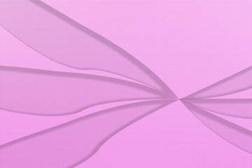 Illustration. Three crossed purple ribbons on an old pink textured background. International Women's Day.
