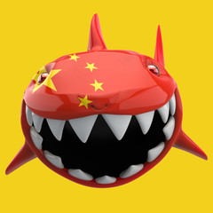 Shark concept - 3D Illustration