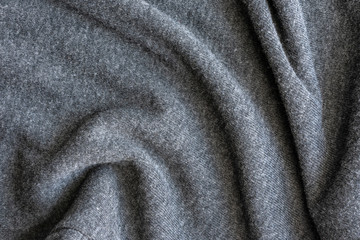 grey cotton texture. copy space.