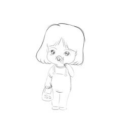 girl with long hair