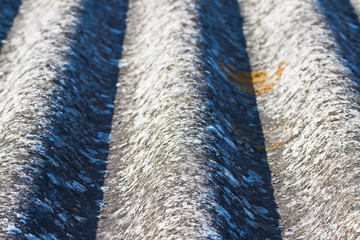 Dangerous asbestos roof panels - one of the most dangerous materials in the construction industry