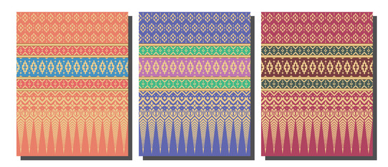 Tradition Thai textile ,Vector ,Pattern