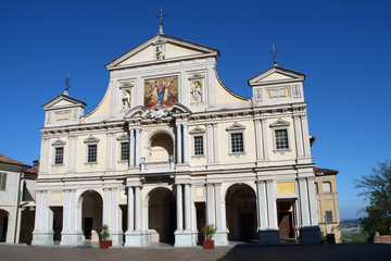 Fototapeta na wymiar Serralunga di Crea, Piedmont/Italy-Serralunga di Crea Sacred Mounts is included in the UNESCO's World Heritage List.