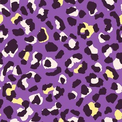 Abstract trendy leopard skin seamless pattern design