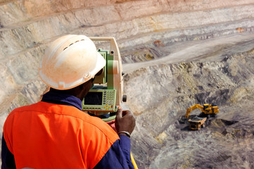 Open pit mine survey