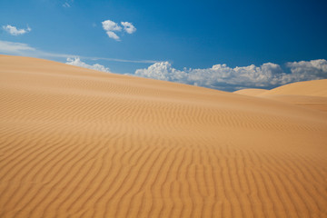 Fototapeta na wymiar beautiful sand texture of dunes in the Sahara desert