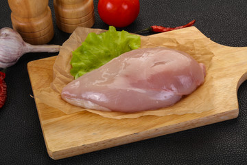 Raw chicken breast