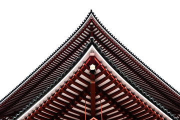 Fototapeta na wymiar roof of the japanese temple