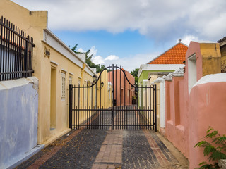 Walking around the UNESCO site of Otrobanda - on the Caribbean island of Curacao
